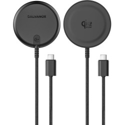 Galvanox Qi2.2 Lot de 2 chargeurs magnétiques sans fil certifiés 25 W pour Samsung [charge rapide] [corps en aluminium] pour Gal