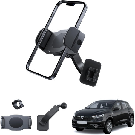 Support de téléphone portable compatible avec Dacia Sandero 3 / Dacia Jogger/Dacia Logan 3 2021-2026, support téléphone, support