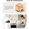 Lot de 2 2K Camera Surveillance WiFi Interieur, 360° PTZ, 5G/2,4G WiFi, Suivi Auto, Mode Privé, Vision Nocturne, Audio Bidirecti