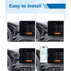 Support de téléphone portable compatible avec Dacia Sandero 3 / Dacia Jogger/Dacia Logan 3 2021-2026, support téléphone, support