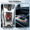 Chargeur Induction Voiture 15W, Chargeur sans Fil Voiture Rapide Antidérapant, Tapis Chargement Wireless Auto Ultra Fin Compatib