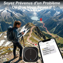 Alarme de Camping Car – WIFI/4G – Surveillance 24h/24h – Alerte sur téléphone - 2 Sirènes – Basse consommation – Adapté aux cloi