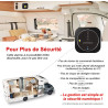 Alarme de Camping Car – WIFI/4G – Surveillance 24h/24h – Alerte sur téléphone - 2 Sirènes – Basse consommation – Adapté aux cloi