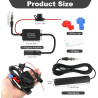 Antenne Autoradio avec Amplificateur de Signal, Antenne Voiture Universelle 12V FM/AM avec Fiche DIN, Amplificateur Signal FM po