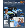70mai Dashcam Voiture Avant et Arrière A810 Lite , 4K Dash Cam Compatible 4G LTE WiFi 6 5GHz, Vision Nocturne HDR, Mode Stationn