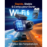 70mai Dashcam Voiture Avant et Arrière A810 Lite , 4K Dash Cam Compatible 4G LTE WiFi 6 5GHz, Vision Nocturne HDR, Mode Stationn