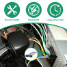 2 Pièces Adaptateur Faisceau ISO Universel, Connecteur ISO Autoradio, Connecteur Prise DIN 8PIN + 5PIN vers ISO, Câble Précâblé 