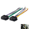 2 Pièces Adaptateur Faisceau ISO Universel, Connecteur ISO Autoradio, Connecteur Prise DIN 8PIN + 5PIN vers ISO, Câble Précâblé 