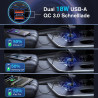 Abetcabe Allume Cigare USB C, 90W 4 en 1 USB-C Charge Rapide Chargeur Voiture PPS PD 45W, Compatible avec iPhone 17 16 15 14, Ga
