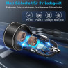 Abetcabe Allume Cigare USB C, 90W 4 en 1 USB-C Charge Rapide Chargeur Voiture PPS PD 45W, Compatible avec iPhone 17 16 15 14, Ga