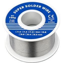 1mm Fil de Soudure 100g Fil Étain à Souder avec Noyau de Colophane Etain a Souder Electronique Bobine d'étain à Souder Avec Flux