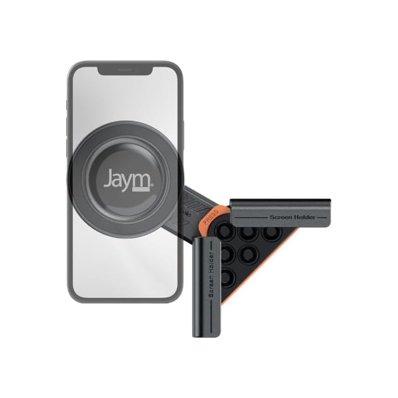 JAYM Support Téléphone Compatible avec Tesla Model 3/Y/X – Support Universel pour iPhone, Samsung, Android – sans Adhésif, Anti-