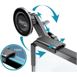 JAYM Support Téléphone Compatible avec Tesla Model 3/Y/X – Support Universel pour iPhone, Samsung, Android – sans Adhésif, Anti-