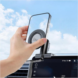 JAYM Support Téléphone Compatible avec Tesla Model 3/Y/X – Support Universel pour iPhone, Samsung, Android – sans Adhésif, Anti-