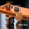 Adaptateur carplay sans fil avec câble carplay (usb vers c), mini adaptateur carplay en métal pour iphone avec ios 10+ et androi