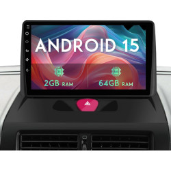 Awesafe autoradio android 15 pour peugeot expert 2/citroën jumpy/fiat scudo/toyota proace (2007-2016), 9" écran tactile 2go+64go