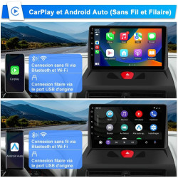 Awesafe autoradio android 15 pour peugeot expert 2/citroën jumpy/fiat scudo/toyota proace (2007-2016), 9" écran tactile 2go+64go