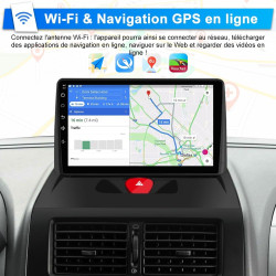 Awesafe autoradio android 15 pour peugeot expert 2/citroën jumpy/fiat scudo/toyota proace (2007-2016), 9" écran tactile 2go+64go