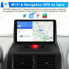 Awesafe autoradio android 15 pour peugeot expert 2/citroën jumpy/fiat scudo/toyota proace (2007-2016), 9" écran tactile 2go+64go