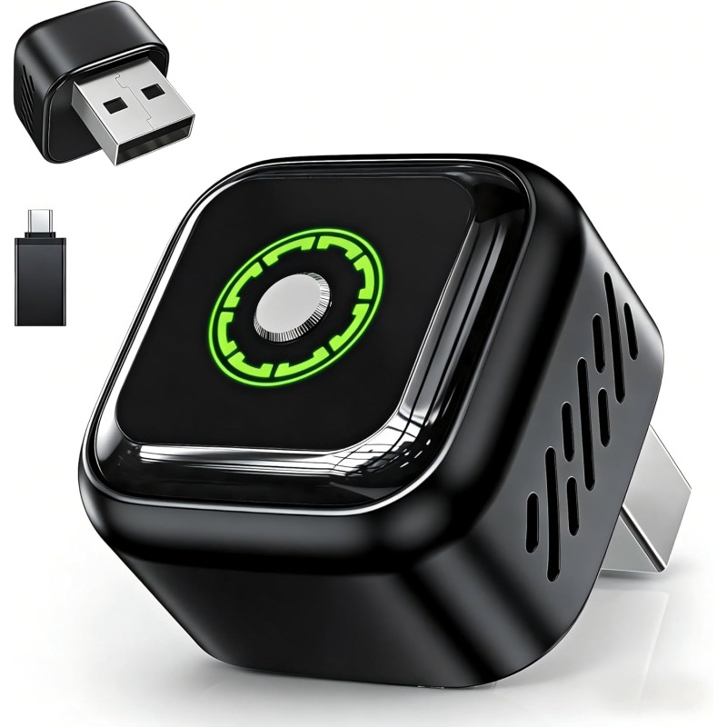 Adaptateur CarPlay Android Auto Sans Fil: 2 en 1 Adaptateur Compatible Voiture Filaire d'Origine — Dongle Plug & Play USB Natif 