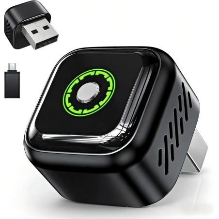Adaptateur CarPlay Android Auto Sans Fil: 2 en 1 Adaptateur Compatible Voiture Filaire d'Origine — Dongle Plug & Play USB Natif 