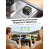Adaptateur CarPlay Android Auto Sans Fil: 2 en 1 Adaptateur Compatible Voiture Filaire d'Origine — Dongle Plug & Play USB Natif 