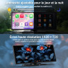 Écran CarPlay sans Fil 11,26" compatible avec Apple CarPlay & Android Auto,Autoradio avec Netflix,Prime Video,Disney+ Intégrés,C