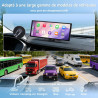 Écran CarPlay sans Fil 11,26" compatible avec Apple CarPlay & Android Auto,Autoradio avec Netflix,Prime Video,Disney+ Intégrés,C