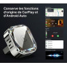 Adaptateur CarPlay sans Fil et Android Auto 2-en-1, Dongle Plug & Play pour Voiture avec WiFi 5.8GHz, pour iPhone et Android, Co
