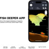 Détecteur de poissons Deeper CHIRP+ 4 à commande vocale et alimenté par l'IA avec GPS – Sonar portable pour la pêche en bateau, 