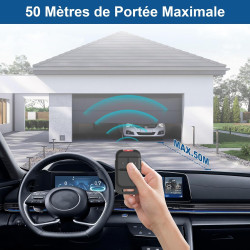433,42MHz 2 Canaux Telecommande Portail S0-mfy pour 2401539, 1841025,1841026, 3PCS, Rolling Code, Télécommande Bip Portail de Ga