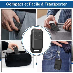 433,42MHz 2 Canaux Telecommande Portail S0-mfy pour 2401539, 1841025,1841026, 3PCS, Rolling Code, Télécommande Bip Portail de Ga