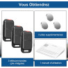 433,42MHz 2 Canaux Telecommande Portail S0-mfy pour 2401539, 1841025,1841026, 3PCS, Rolling Code, Télécommande Bip Portail de Ga