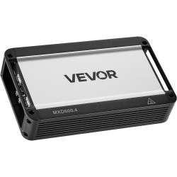 VEVOR Amplificateur Audio Voiture, Ampli de Puissance à 4 Canaux Pontables pour Subwoofer, Classe D à Gamme Complète, Amplificat