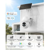 WOLFANG Caméra de sécurité Solaire d'extérieur 1080p PTZ WiFi 360° (2,4 G Uniquement), détection de Mouvement PIR, Vision Noctur