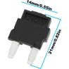 Lot de 5 Mini-fusibles Diodes 12182137 pour Circuit de Climatisation Automobile 21 X 14 Mm
