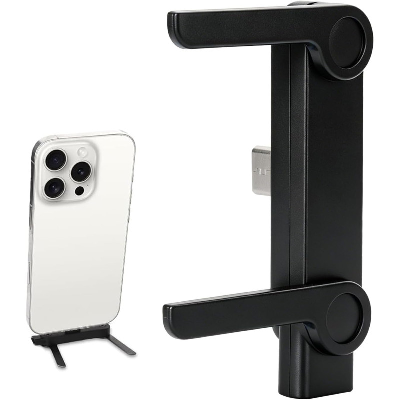 Adaptateur Support Téléphone avec Connecteur Type-C, Handyhalterung Mains Libres pour Smartphone, Ajoute Une Fonction Support à 