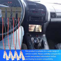 4 Pièces Câbles Adaptateur Faisceau Cosse Connecteurs Fiche pour Haut-parleurs Compatible avec Renault Opel Astra Seat Skoda Vol