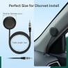 Antenne Voiture FM, Antenne Radio Voiture Universelle pour Voiture, Camion, SUV - Antenne Autoradio avec Prise DIN 3M et Câble d