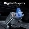 toocki Chargeur Voiture 105W, 4 en 1 Adaptateur Allume Cigare avec 2 Câbles USB-C Rétractables, Bloc PD45W & QC3.0, Charge Rapid