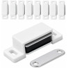 IPEA Loquets Magnetiques de Porte pour Meuble, Portes, Armoires – [ 10 PIÈCES ] – Fermeture Magnétique avec Aimants pour Placard