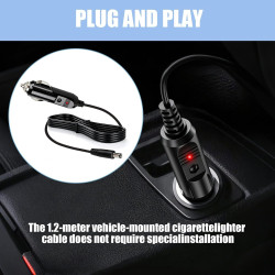 12V 5A Chargeur Allume‑Cigare Universel avec 8 Connecteurs, Prise DC 5,5 x 2,1 mm pour Lecteur DVD, GPS, Routeurs, Haut‑Parleurs
