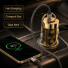 125W Allume Cigare USB C [PD65W & QC60W], Allume Cigare USB C PD65W et QC60W, Chargeur Allume Cigare Double Port USB C et USB A,