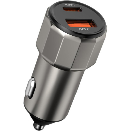 Chargeur de voiture | Double port Power Delivery 30 W Quick Charge 3.0, Chargeur de voiture | Pour téléphones portables, tablett
