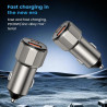 Chargeur de voiture | Double port Power Delivery 30 W Quick Charge 3.0, Chargeur de voiture | Pour téléphones portables, tablett