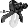 CloudValley Clip de Fixation Universel pour Grille D'AéRation avec Rotule [DiamèTre 17 Mm], Compatible avec la Plupart des Suppo