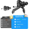 CloudValley Clip de Fixation Universel pour Grille D'AéRation avec Rotule [DiamèTre 17 Mm], Compatible avec la Plupart des Suppo
