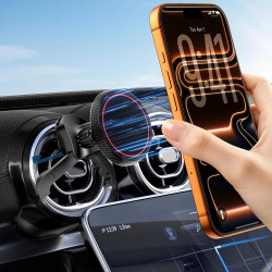 CloudValley Support Telephone Voiture pour MagSafe, Compatible Mercedes-Benz Classe A/B/C/E/V/G Et Audi A1/A2/A3, Doté d'un Aima