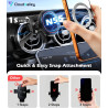 CloudValley Support Telephone Voiture pour MagSafe, Compatible Mercedes-Benz Classe A/B/C/E/V/G Et Audi A1/A2/A3, Doté d'un Aima