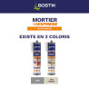 Bostik Mortier Express Gris – Mastic Acrylique Granuleux Prêt à l’Emploi – Aspect Ciment – Réparation de Joints & Fissures – Int